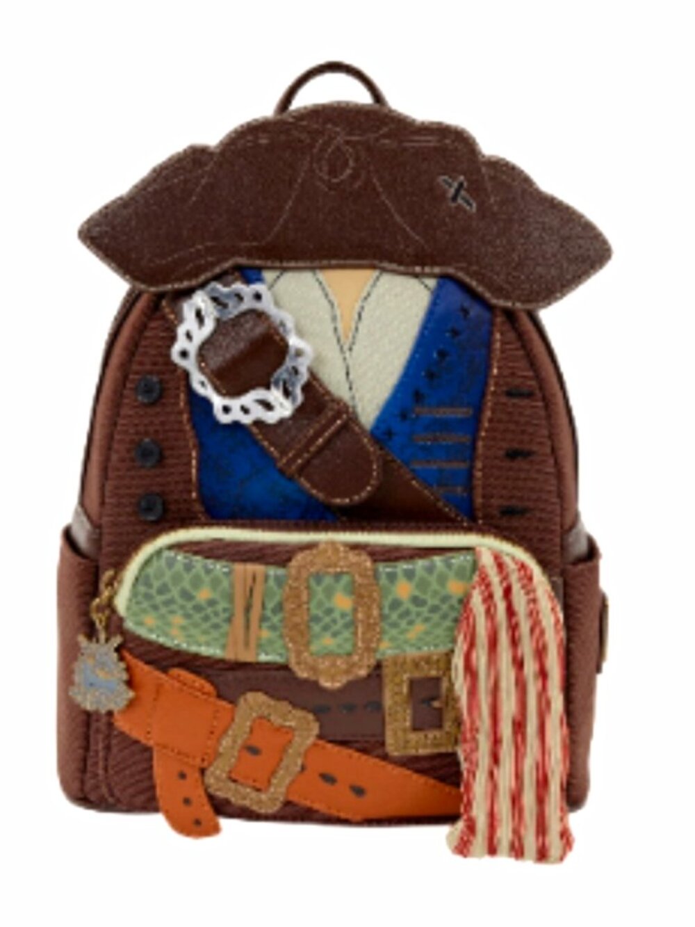 Loungefly Disney Pirates Caribbean Jack Sparrow Cosplay Backpack NWT